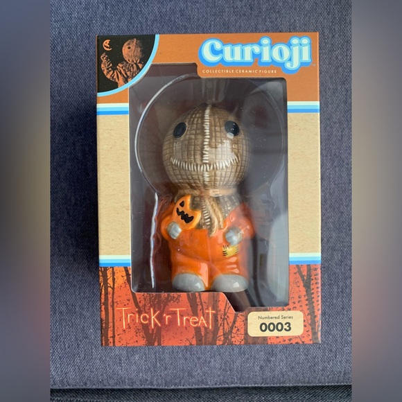 Curioji SAM FROM TRICK ‘R TREAT MOVIE  Collectible Ceramic Figure-BRAND NEW!! - Picture 1 of 6